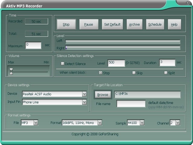 Aktiv MP3 Recorder 2.8