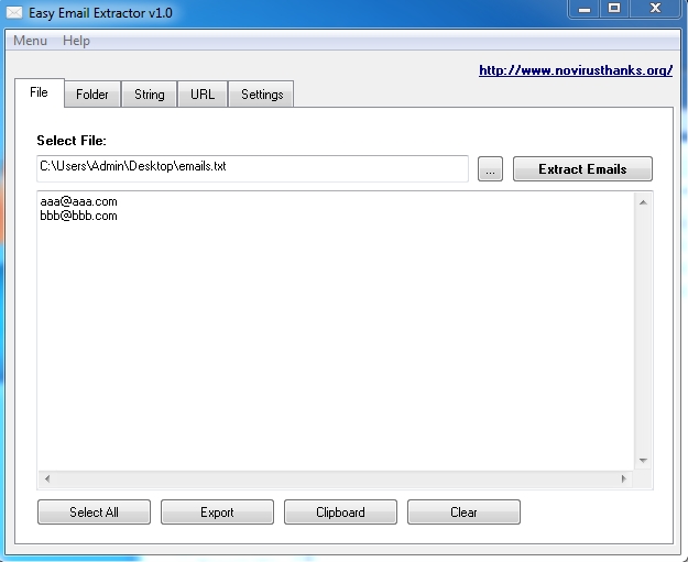 Easy Email Extractor 1.1.0.0