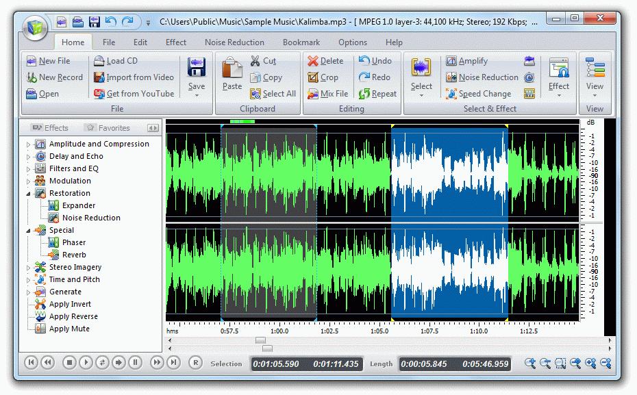 Free Audio Editor 2012 7.9.4