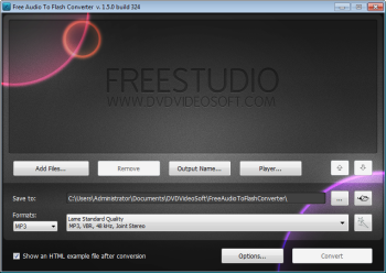 Free Audio to Flash Converter 5.0.22.128