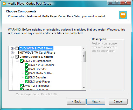 Media Player Codec Pack 4.2.5